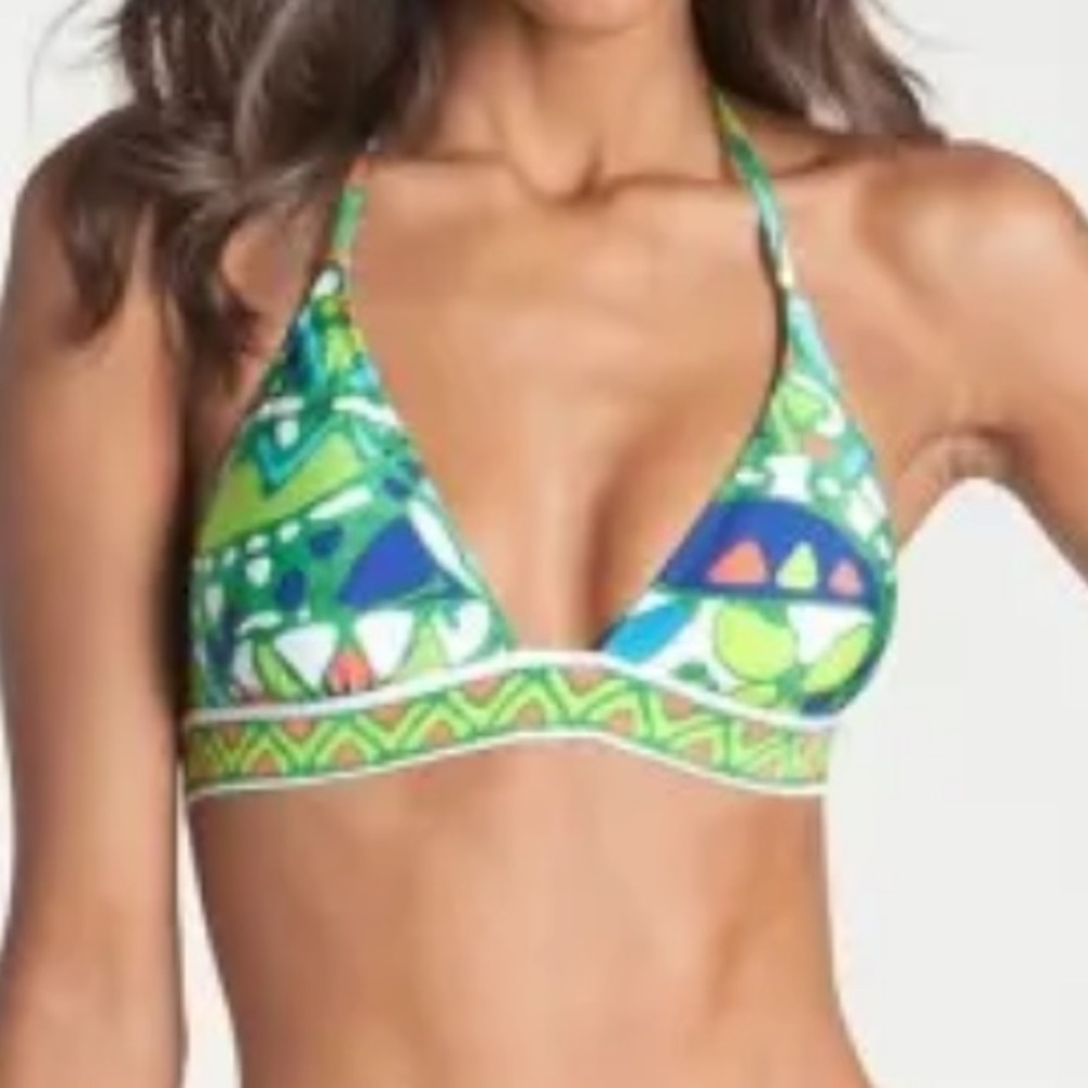 Trina Turk “Bali Hai” Bikini Top, Size 4